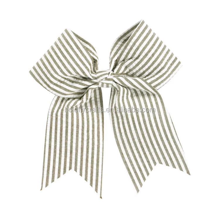 seersucker bow-brown
