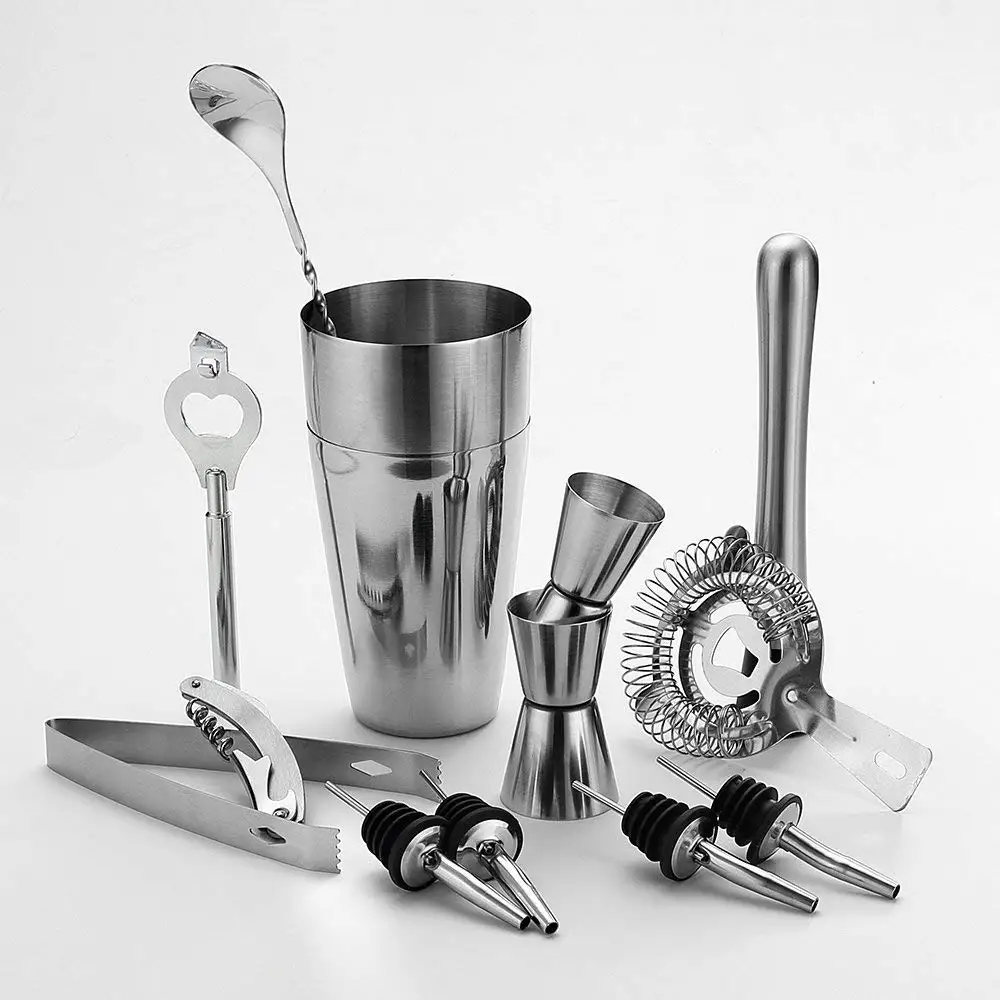 Bartender Set 6pcs Wine Tools Bar Drink Cocktail Mixer Mixing Kit With
