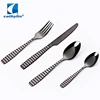 Cathylin Special Design Flatware 18/10 Black Stainless Steel Cutlery Set