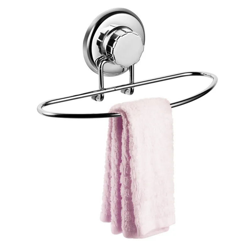 Drill Free Powerful Vacuum Suction Cup Towel Ring Shower Washcloth Hand
