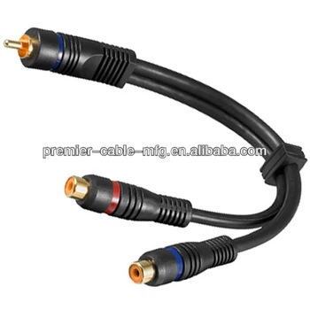 2 Stuck Cinch Y kabel Y Adapter Verteiler Subwooferkabel Chinch 2 Stuck Cinch Y kabel Y Adapter Verteiler Subwooferkabel Chinch