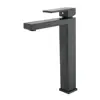 Hramsa wholesale deck mounted black tall basin tap automatic counter top wash-basin faucet