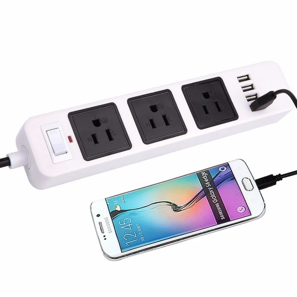 Desktop Standing Multi Usb Power Strip Charging Station,2500w/10a Surge