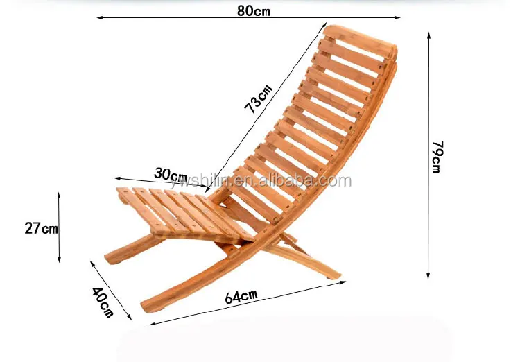 Bamboo Reclining Chair / Bamboo Folding Chair / Bamboo Beach Chair