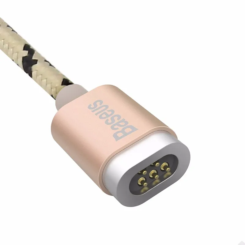 Baseus Insnap Series Magnetic Cable 1M Nylon Wire for Apple Charging Data Transmission 8 Pin USB Cable For iPhone 7 6 IOS 9