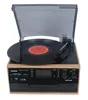 China best quality retro radio usb 3-speed turntable vinyl record player