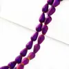 High quality glass drop beads matte frosted colors beads for jewelry making