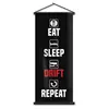 Home Decorative Drivers Fans Eat Sleep Drift Repeat Hanging Flag Sublimation Printing Wall Banner for Racing Enthusiasts