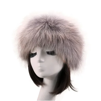 ladies black faux fur hats