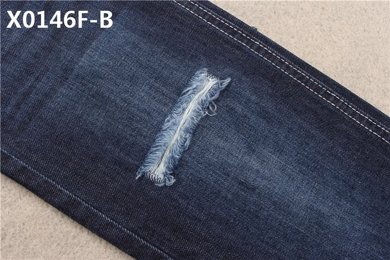308 GSM 58/60" 10+10S*10 Cotton Denim Fabric for Apparel-Jeans with Soft Hand Feel