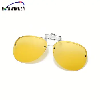 yellow clip on sunglasses polarized