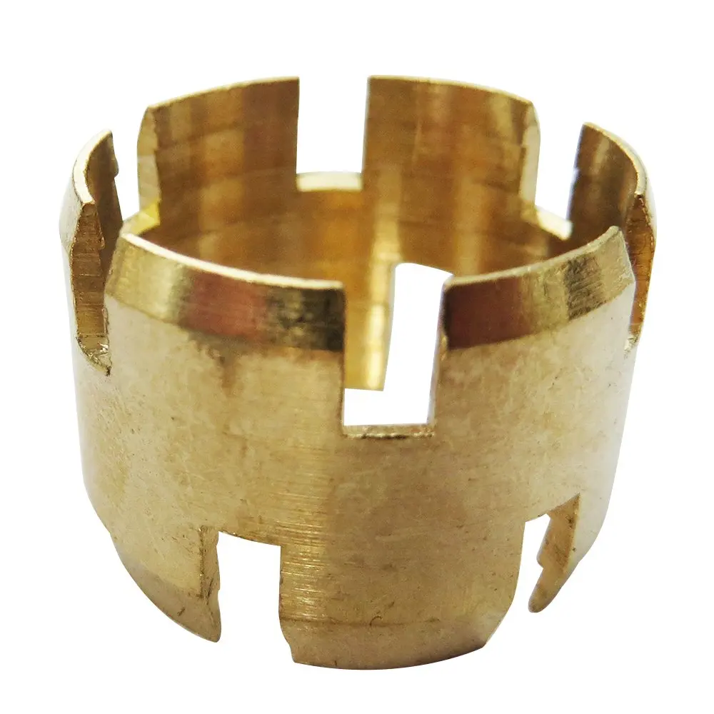 Legines Brass DOT Air Brake Hose Ends Fitting, Sleeve, 1/2" OD Tubing, Pack of 5