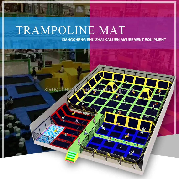 Custom Jumping Mat Fabric Colored Trampoline Mat Bungee Jumping