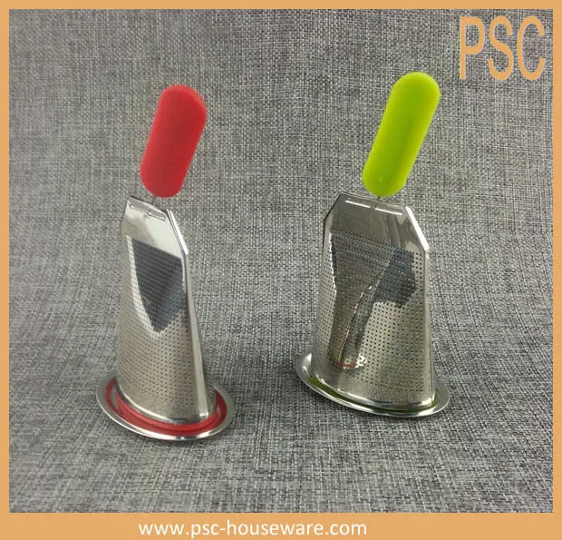 Black Reusable Tea Bag Stainless Steel Wire Mesh Tea Infuser Strainer