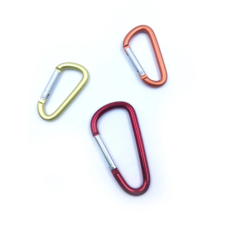 Wholesale Aluminum Hook Customizable Carabiner Colorful Mini Clip for Bags, Keychain