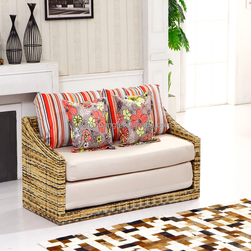 Nuevo buen precio ahorro de espacio muebles de sala Natural de mimbre