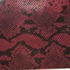 Synthetic python leather fabric for shoes handbags