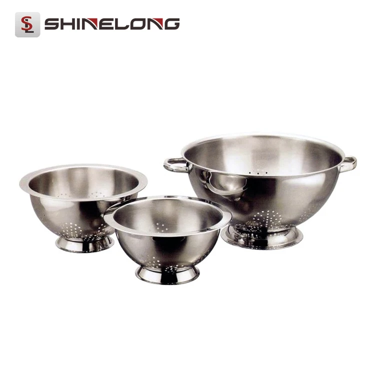 stainless steel colander set