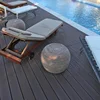 China modular synthetic joist and L corner strip matched wood plastic composite decking flooring