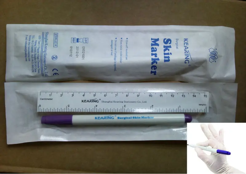 Gma Ray Disposable Medical Surgical Skin Marker Pen With Standard Ruler