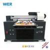 Popular flat bed printing machine, printing size 300*550mm, A3 WER-E3055UV uv flatbed printer