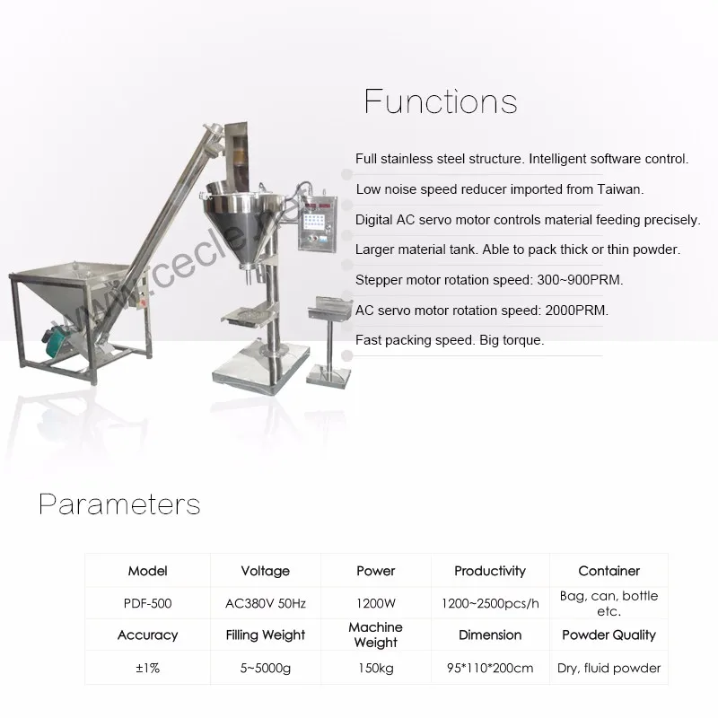 PDF-500 dry chemical small manual powder packing machine, spices powder filling machine