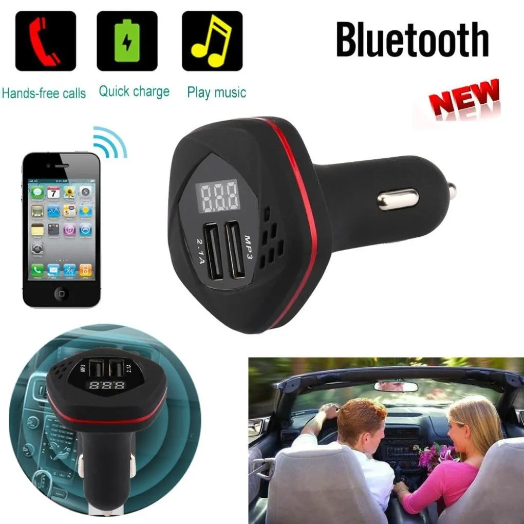 Get Quotations · Creazy 2017 Bluetooth Car Kit MP3 Player FM Transmitter Wireless Radio Adapter USB Charger