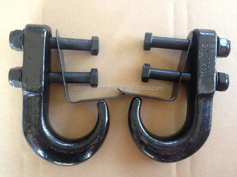 Black Coated Recovery Hook Truck Tow Hook Buy Tow Hook,Recovery Hook,High Quality Truck Tow
