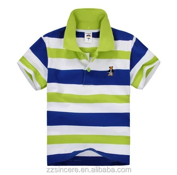 Polo Kids Boys Children Short Enfant Tee Shirts Summer Cotton Striped ...