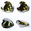 Crystal glass gemstones heart shape colors