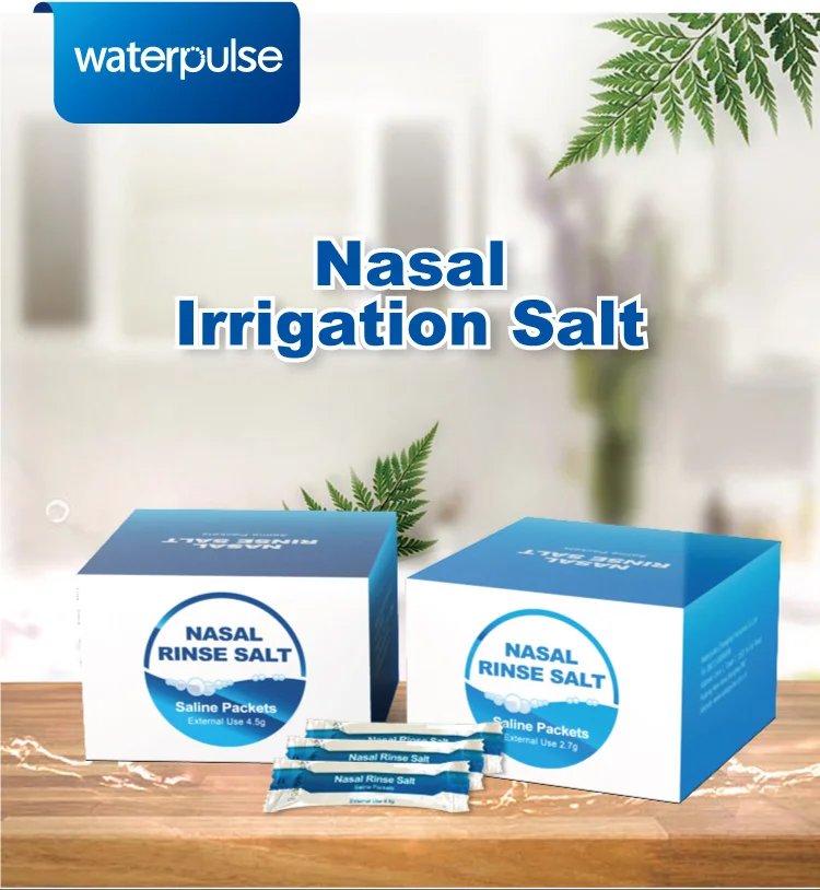 Waterpulse Nasal Wash Salt Rinse Packets Saline For Nose Wash Bottle ...