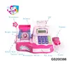 pretend supermarket counter role play toy cash register with microphone scanner