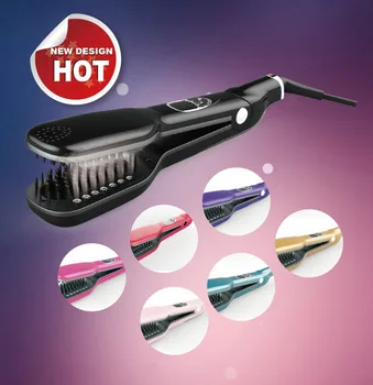 Professional Magic Steampod Fast Straightening Hair Lcd Electric Professional Magic Steampod Fast Straightening Hair Lcd Electric Double Sided Brush