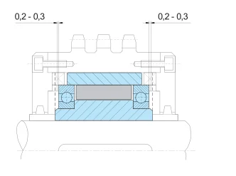NFR30 One Way Bearing Factory Roller Type One Way Clutch Bearing