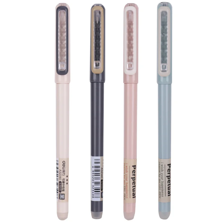 Promotion Eraser Gel Ink Ball Pen Colors Rubber Earsable Pen,Most