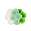 Two size 7 Cavity Silicone Baby Food Freezer Tray with Lid for ice cube tray flower shape