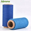 China manufacture blue knitting blended sock knitting yarn Ne 15S polyester recycled tc yarn