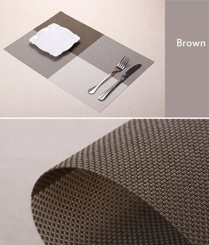 Znz Woven Vinyl Placemats Pvc Foam Placemats Pvc Woven Mesh Placemats