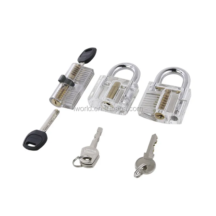 Assorted Transparent Padlock Practice Lock Pick Set For Training Buy Practice Lock Set