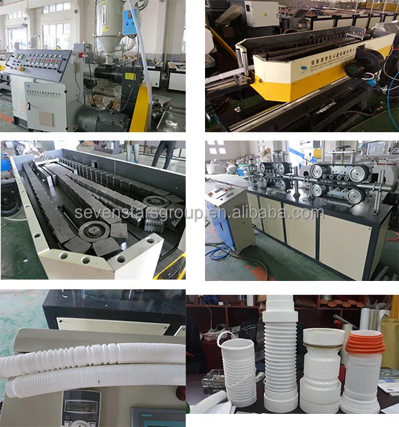 Stretching corrugated pipe