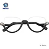 Fancy Semi-Rimless Brow Line Half Frame Glasses, New Trend Eye Glasses Frame