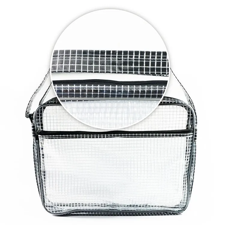 Waterproof Clear Pvc Zipper Cleanroom Tool Bag With Shoulder Strap ...
