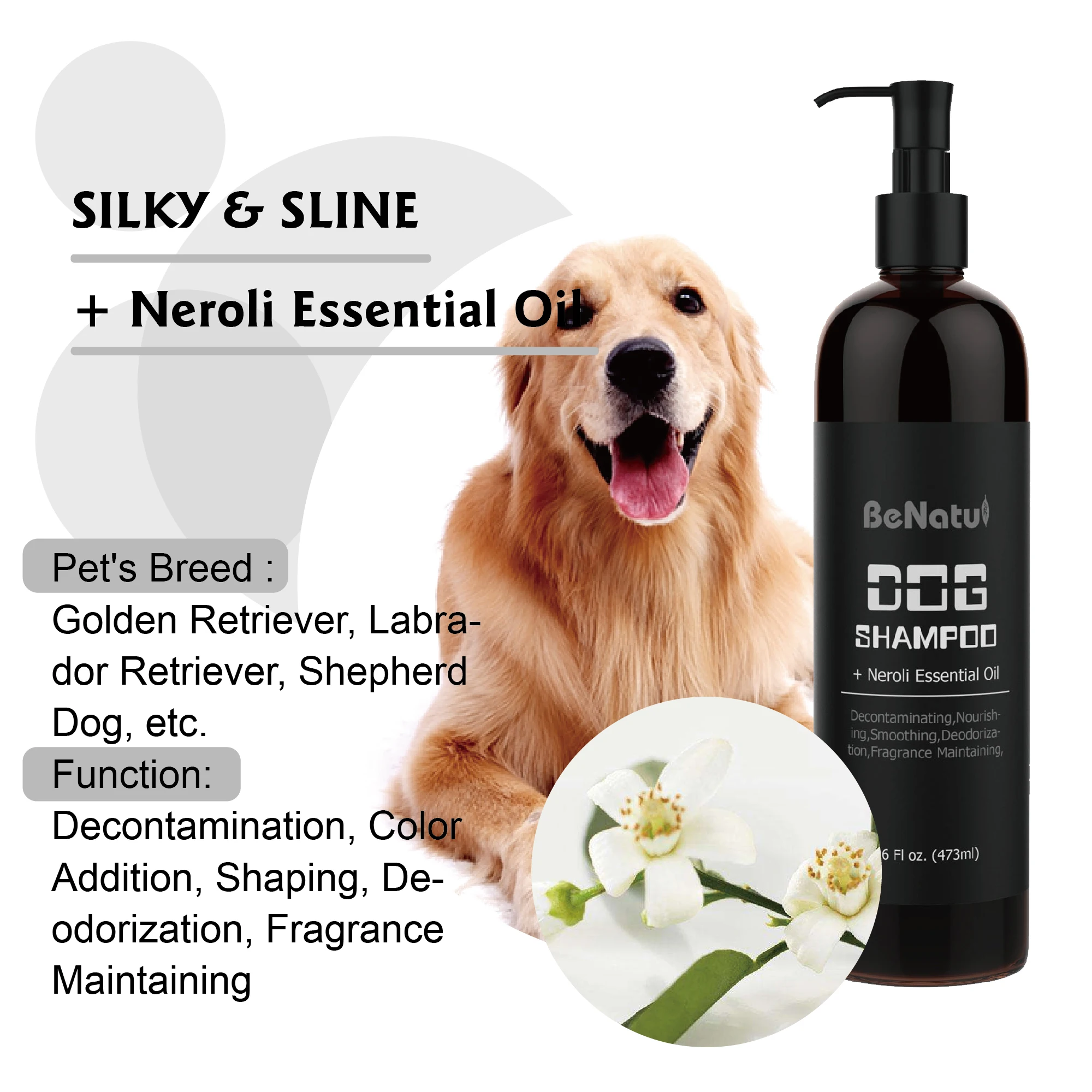 Oem/odm Private Label Organic Pet Wash /pet Shower Gel/pet Shampoo With