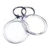 Hot Sales Clear Round Acrylic Photo Insert Keychain