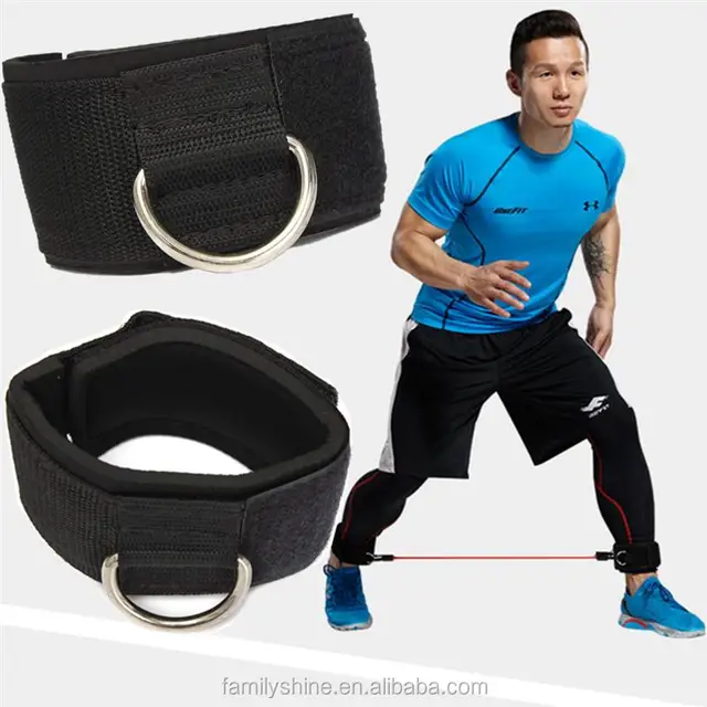 hot d-ring ankle anchor strap multi gym thigh leg pulley strap