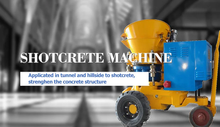 shotcrete machine for underground mining