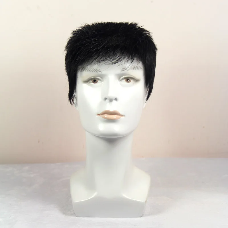 Braided Full Lace Cup Permanent Remy Short Dreadlock Natural Hair Men