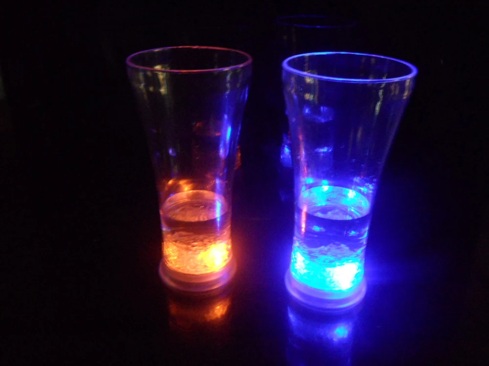 Pilsner Light Up Glass Led Drinking Glass For Party Promotional