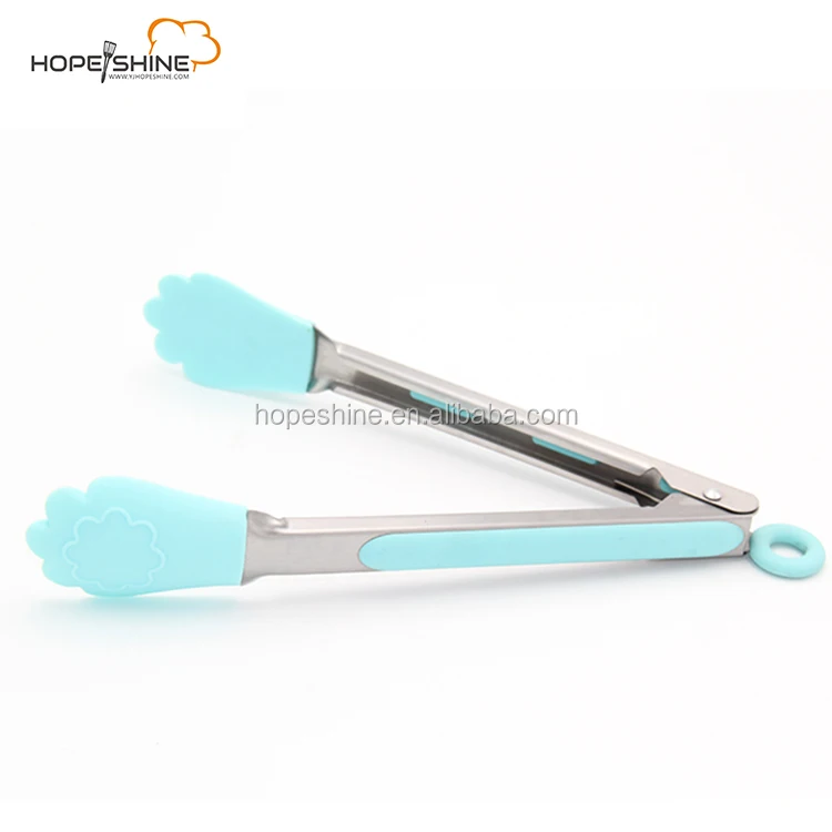 BPA Free LFGB FDA Useful Silicone Kitchen Food Tongs.jpg