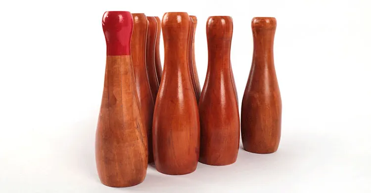 set of bowling woods